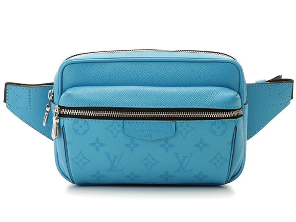 LOUIS VUITTON Bumbag Outdoor Taigarama Denim Blue